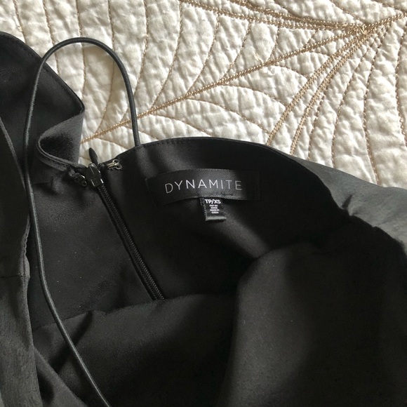 2/$50🍑 Like-New DYNAMITE Satin One Shoulder Dress - Picture 10 of 11